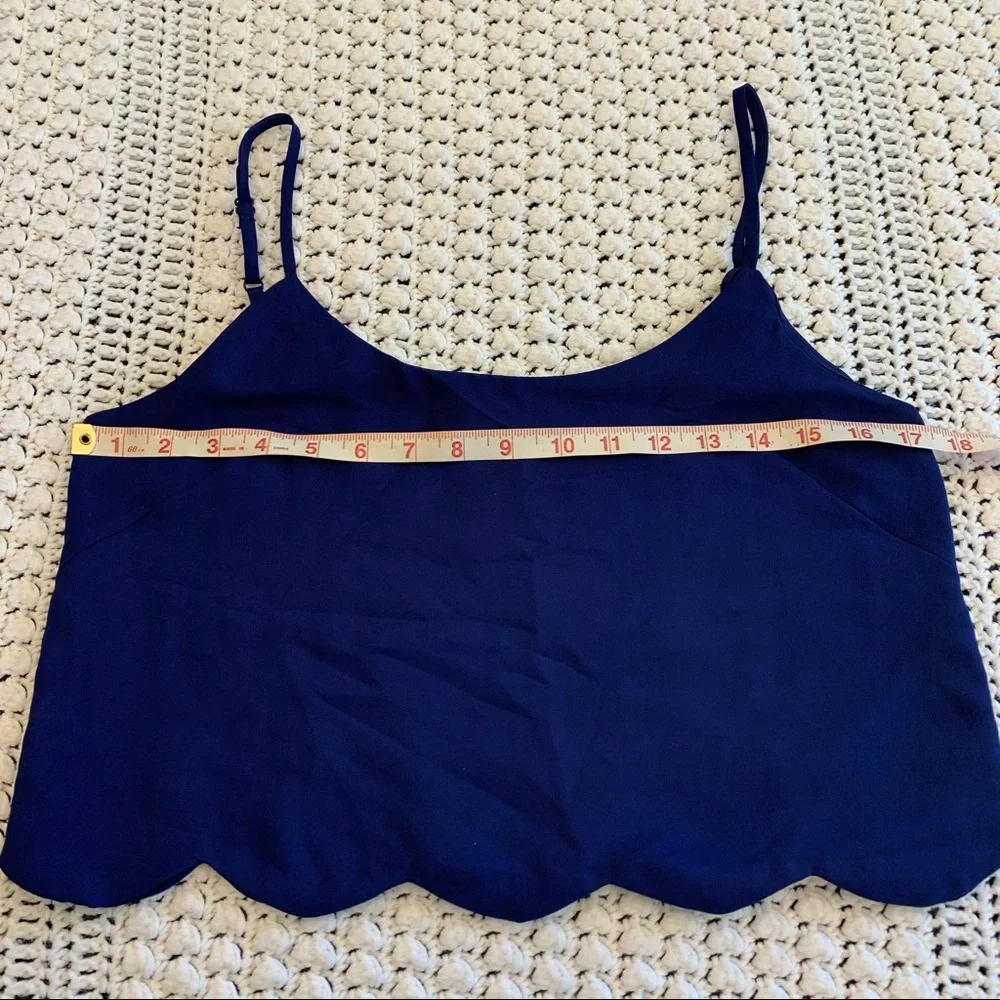LA Hearts Crop Top Scalloped Hem Adjustable Straps Women’s Medium - Picture 5 of 8